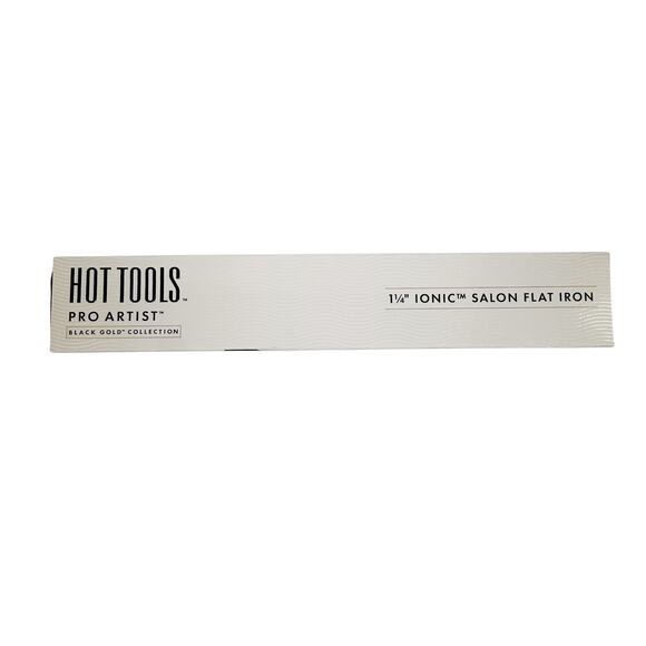HOT TOOLS Pro Artist Black Gold Ionic 1 1/4 Inch Flat Iron main image 4